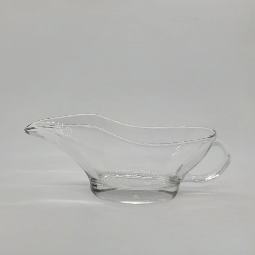 Anchor Hocking Clear Glass Gravy Boat 10oz Sauce Server USA 1028